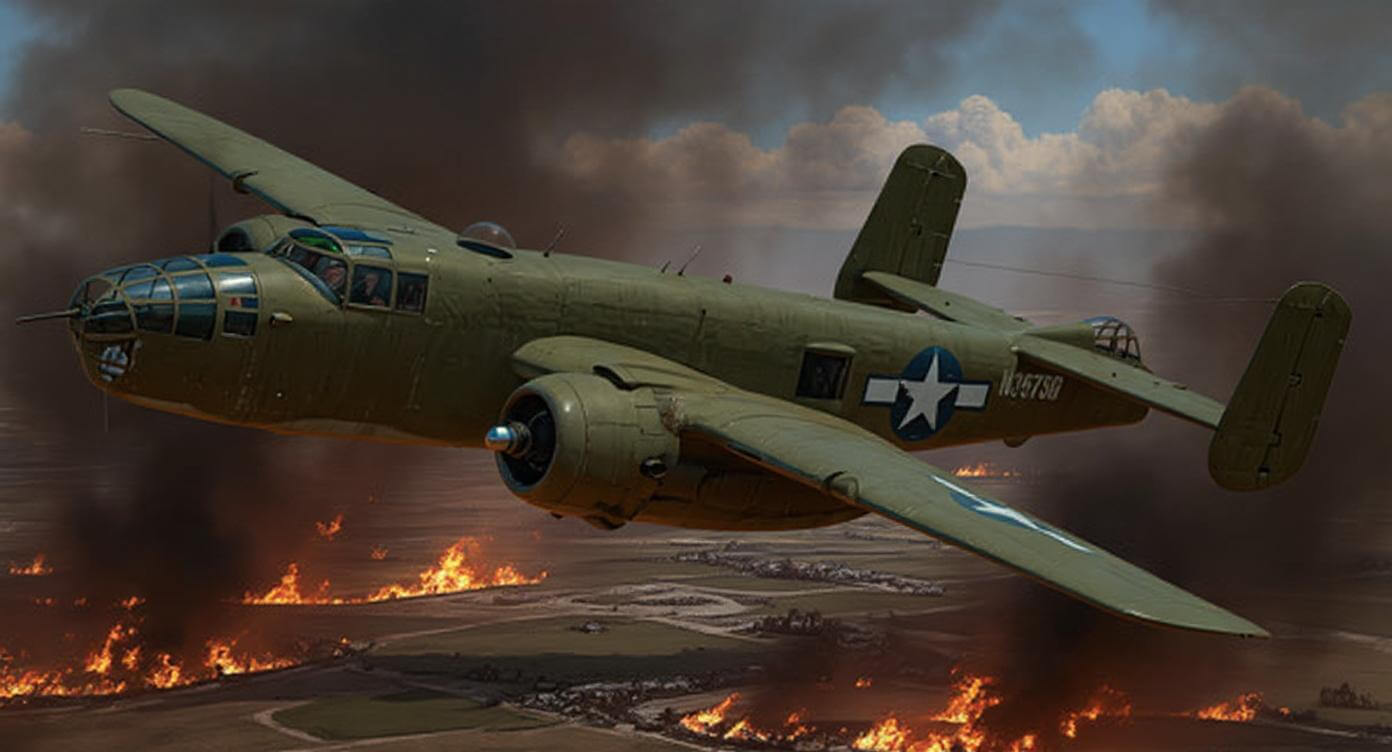 B-25 Mitchell Bomber on War Documentaries